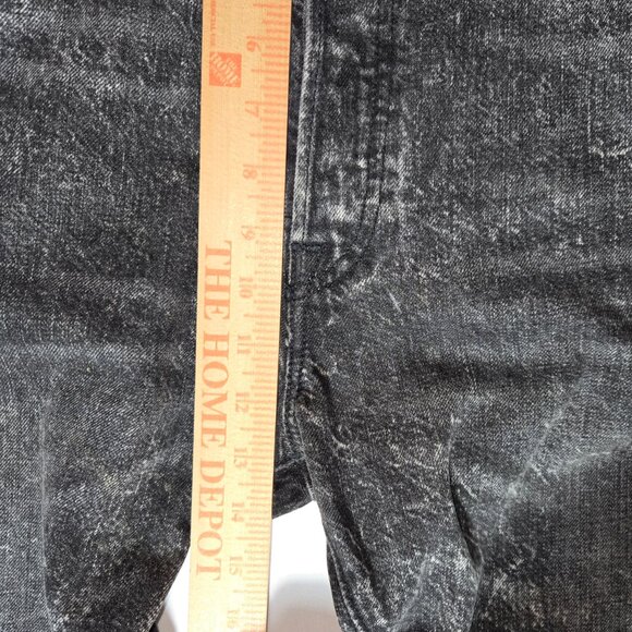 Levi's 501 CT Jeans Mens 38x32 (38x31) Button Fly Black Acid Wash Denim Straight - Picture 9 of 10